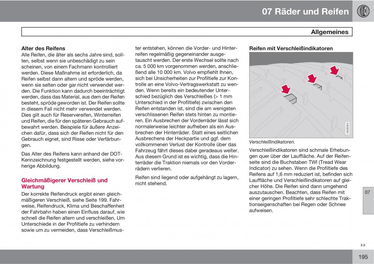 Volvo C70 M II 2 Handbuch / page 197