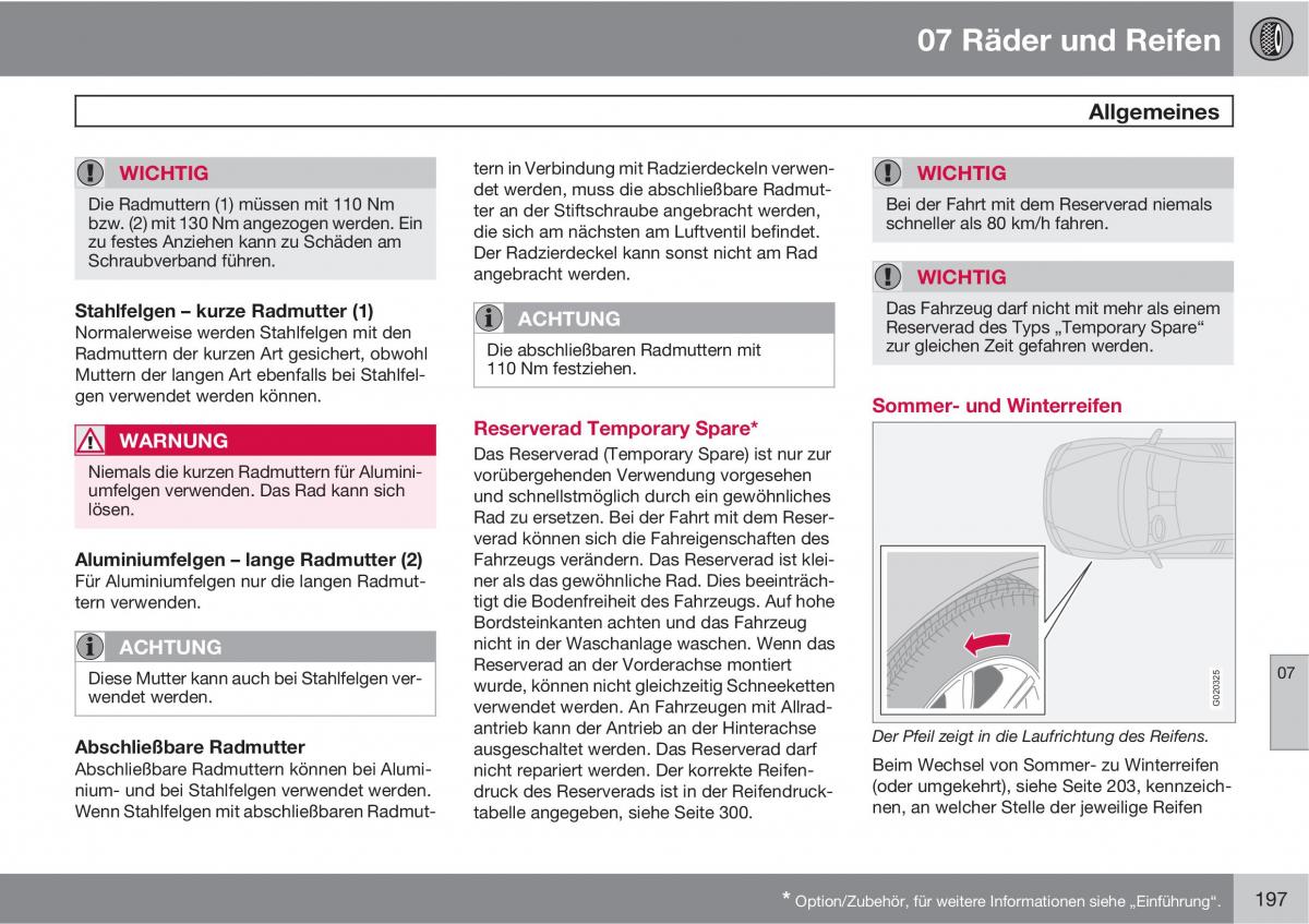 Volvo C70 M II 2 Handbuch / page 199