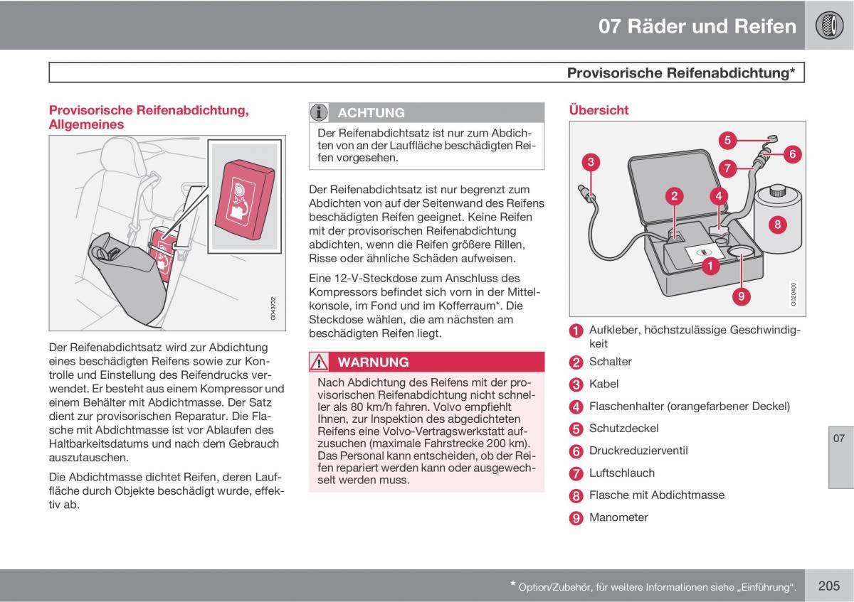 Volvo C70 M II 2 Handbuch / page 207