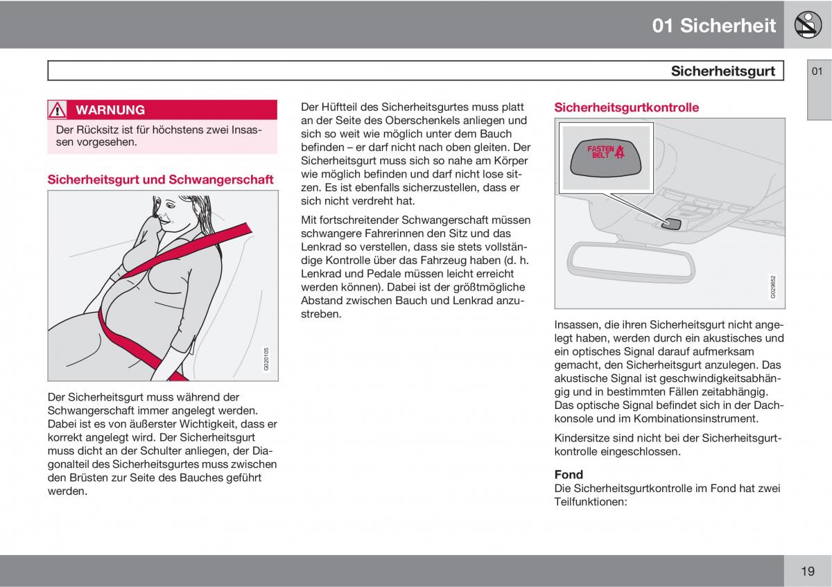 Volvo C70 M II 2 Handbuch / page 21