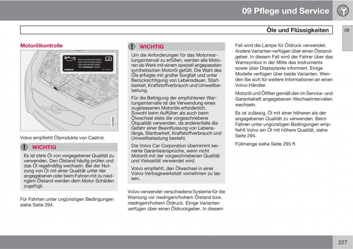 Volvo C70 M II 2 Handbuch / page 229