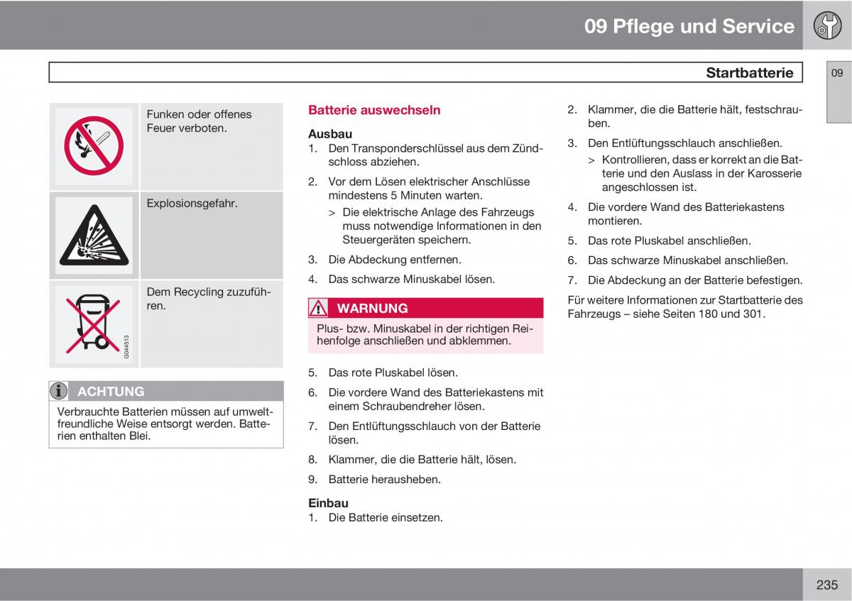 Volvo C70 M II 2 Handbuch / page 237