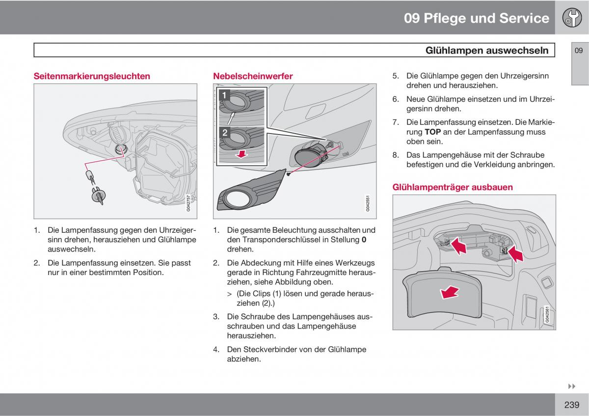 Volvo C70 M II 2 Handbuch / page 241