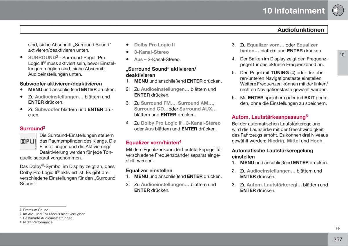 Volvo C70 M II 2 Handbuch / page 259