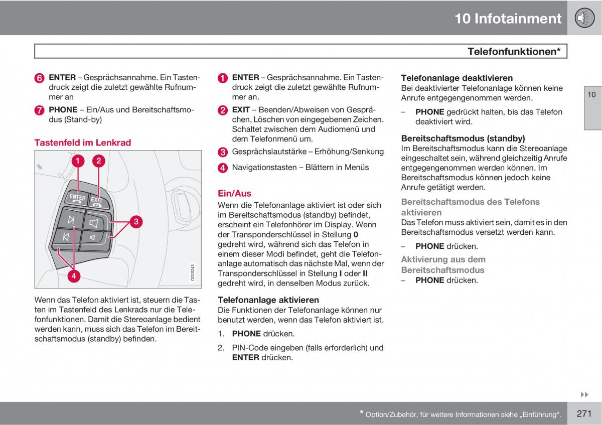 Volvo C70 M II 2 Handbuch / page 273