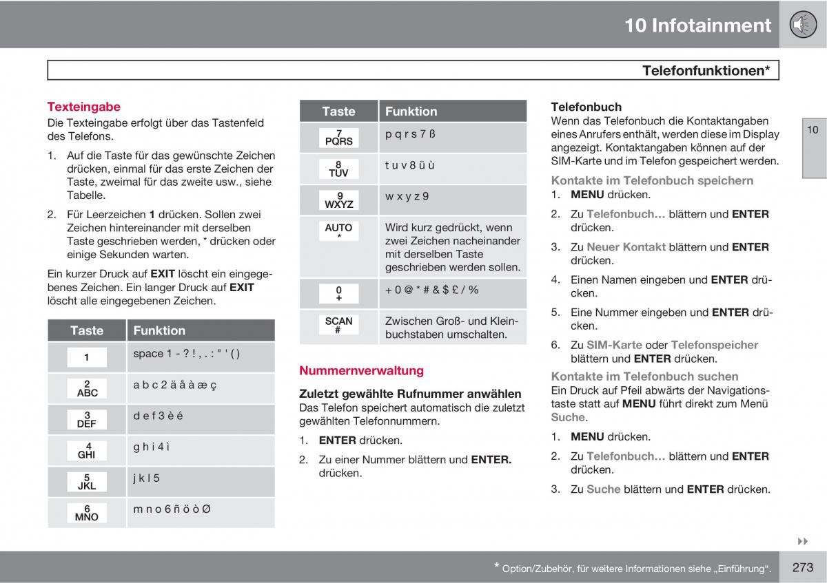 Volvo C70 M II 2 Handbuch / page 275