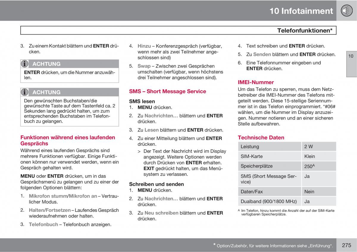 Volvo C70 M II 2 Handbuch / page 277