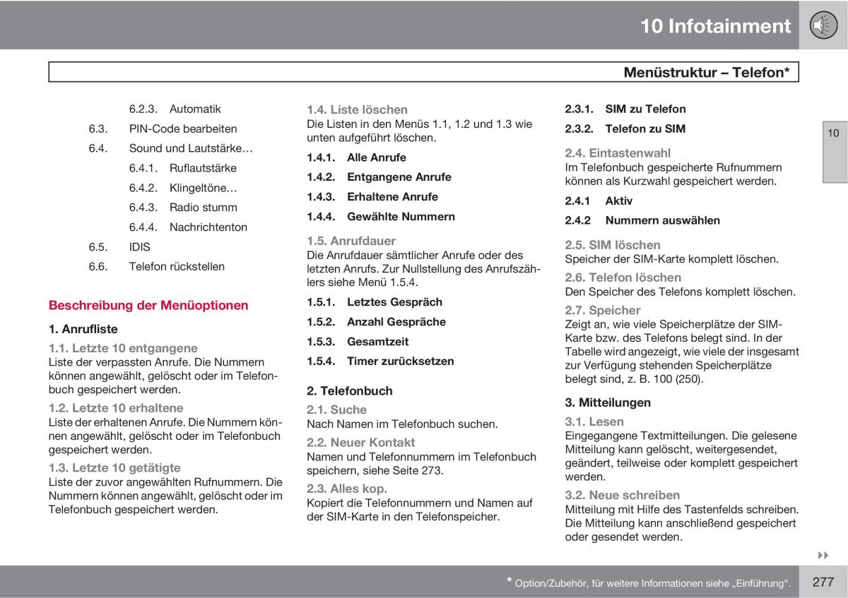 Volvo C70 M II 2 Handbuch / page 279