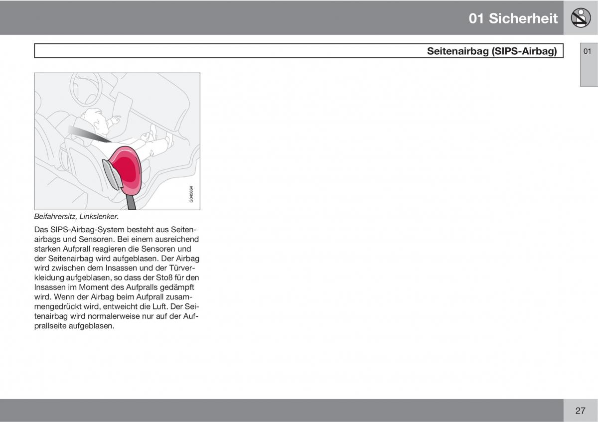 Volvo C70 M II 2 Handbuch / page 29