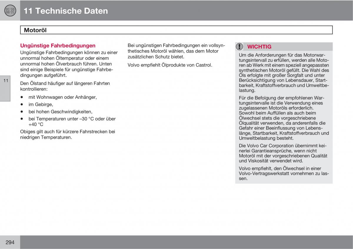 Volvo C70 M II 2 Handbuch / page 296