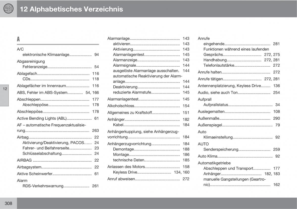 Volvo C70 M II 2 Handbuch / page 310