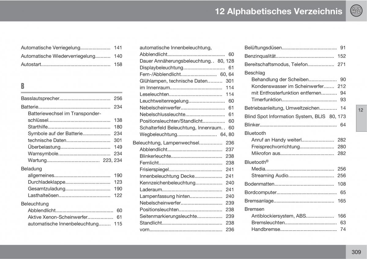 Volvo C70 M II 2 Handbuch / page 311