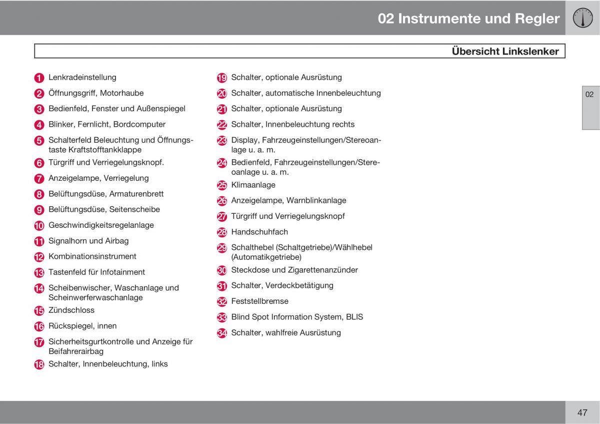 Volvo C70 M II 2 Handbuch / page 49