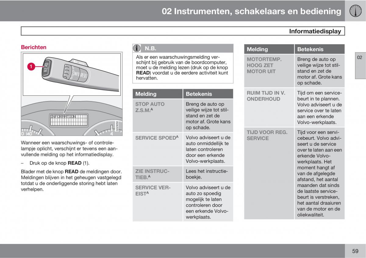 Volvo C70 M II 2 handleiding / page 61