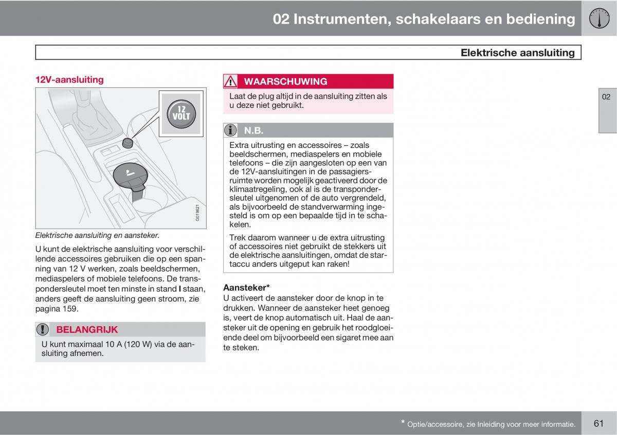 Volvo C70 M II 2 handleiding / page 63