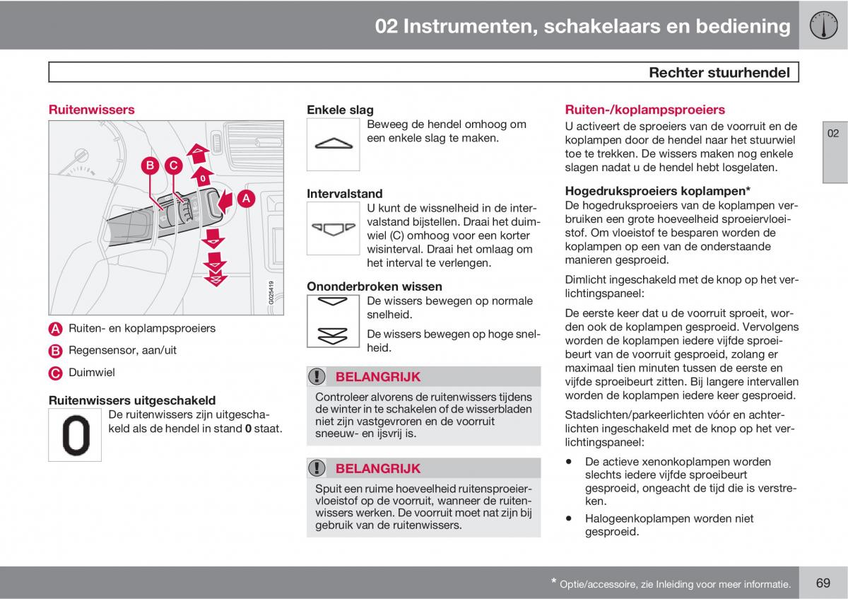 Volvo C70 M II 2 handleiding / page 71