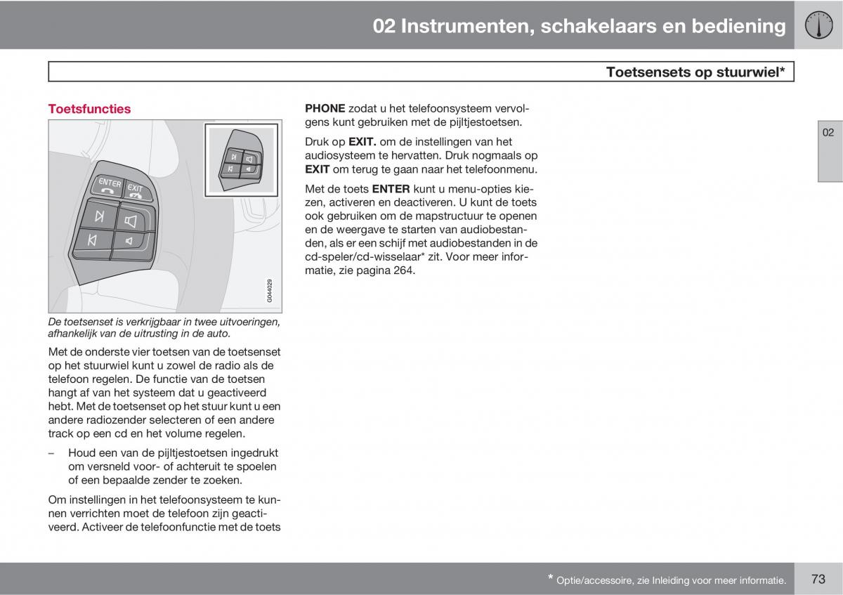 Volvo C70 M II 2 handleiding / page 75