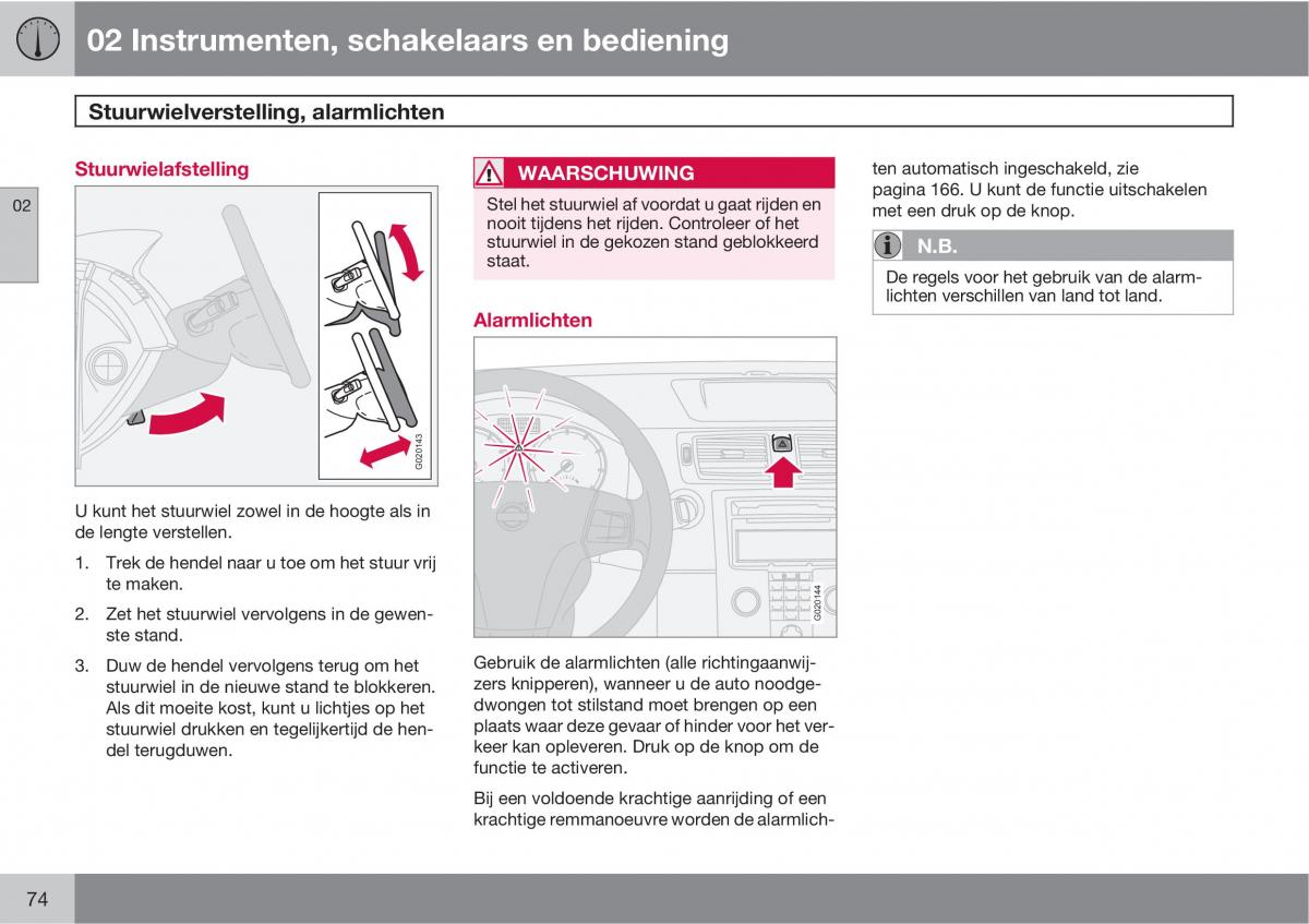 Volvo C70 M II 2 handleiding / page 76