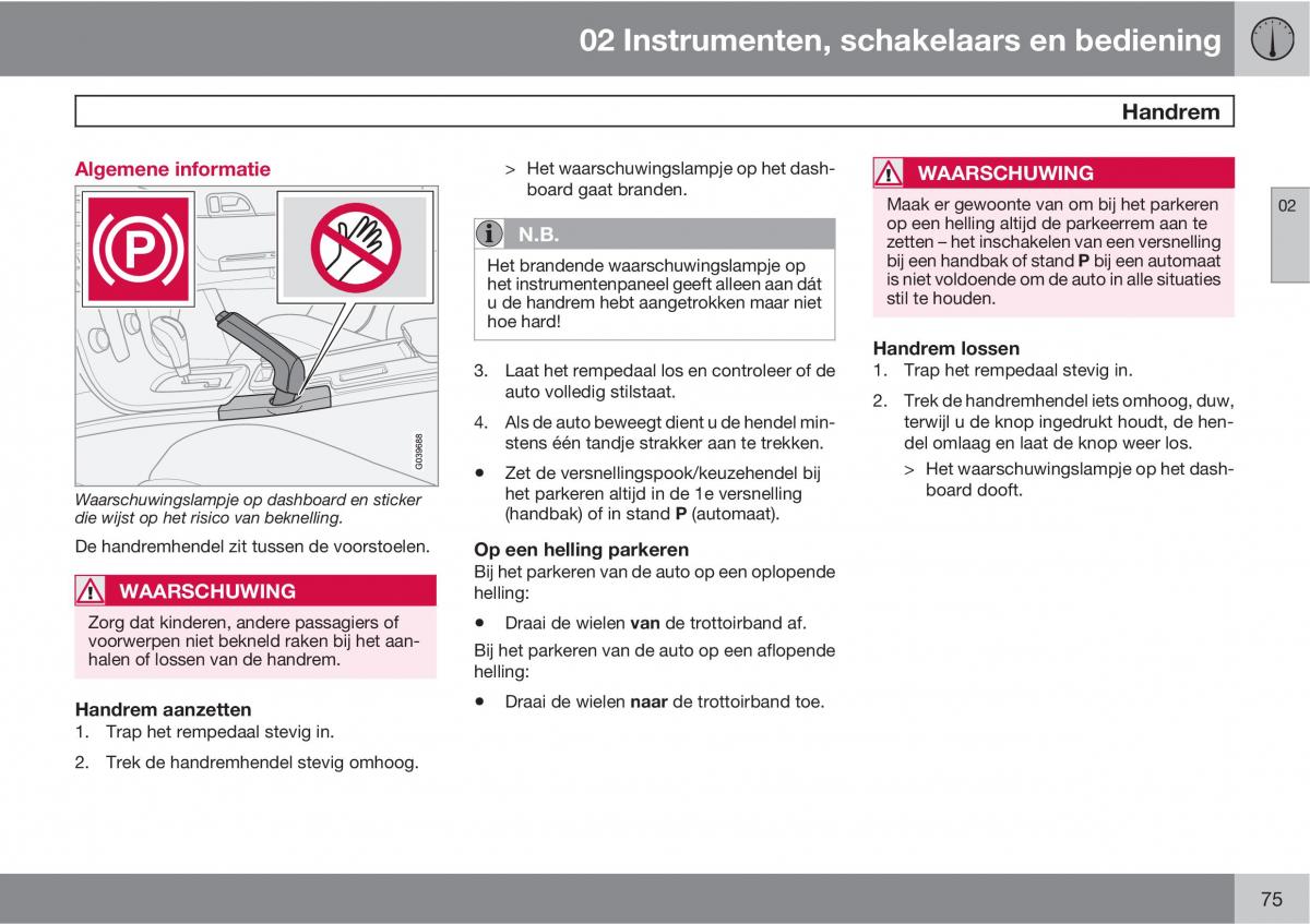 Volvo C70 M II 2 handleiding / page 77