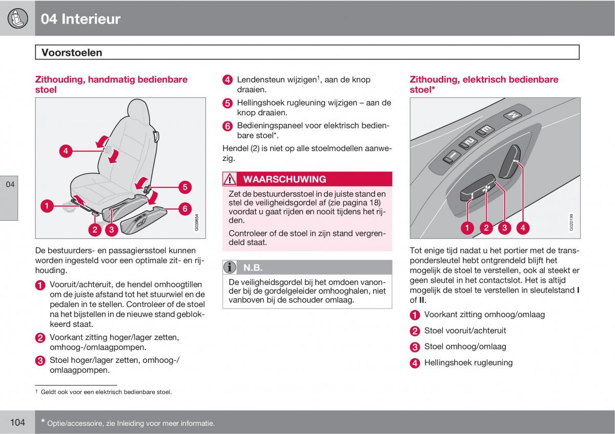 Volvo C70 M II 2 handleiding / page 106