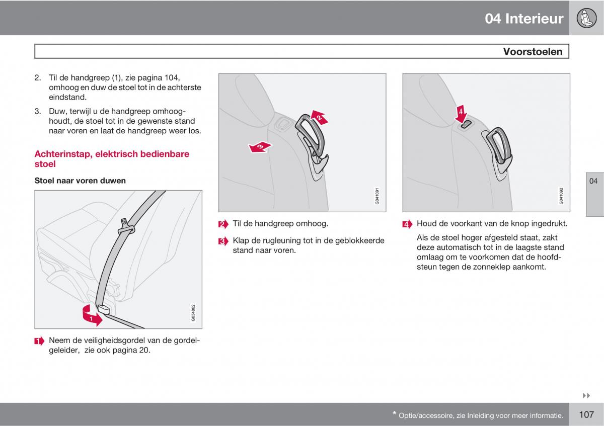 Volvo C70 M II 2 handleiding / page 109