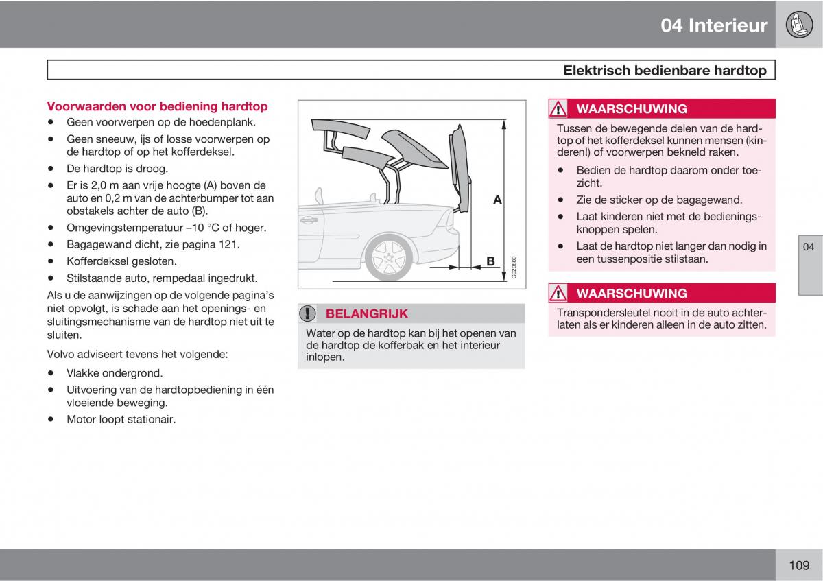 Volvo C70 M II 2 handleiding / page 111