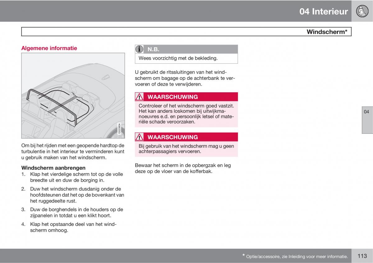 Volvo C70 M II 2 handleiding / page 115