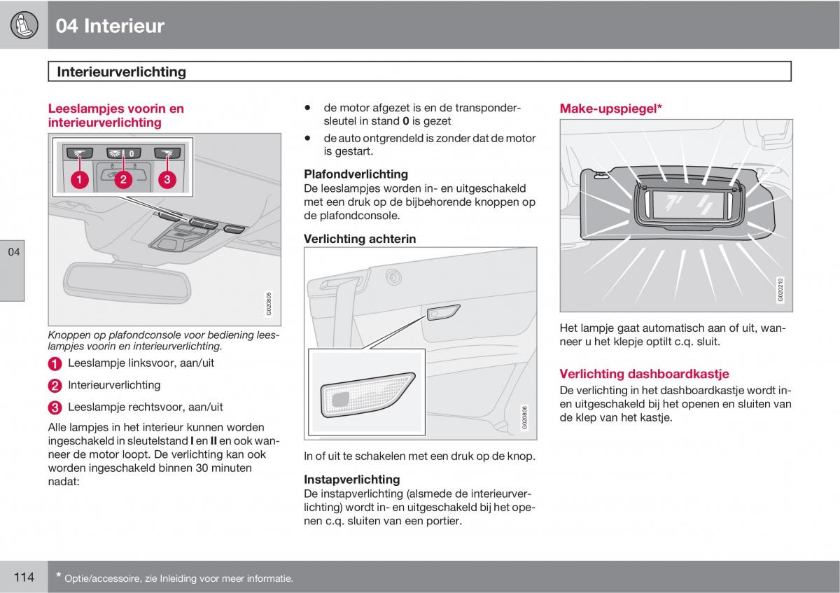 Volvo C70 M II 2 handleiding / page 116