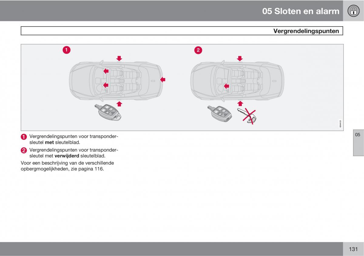 Volvo C70 M II 2 handleiding / page 133