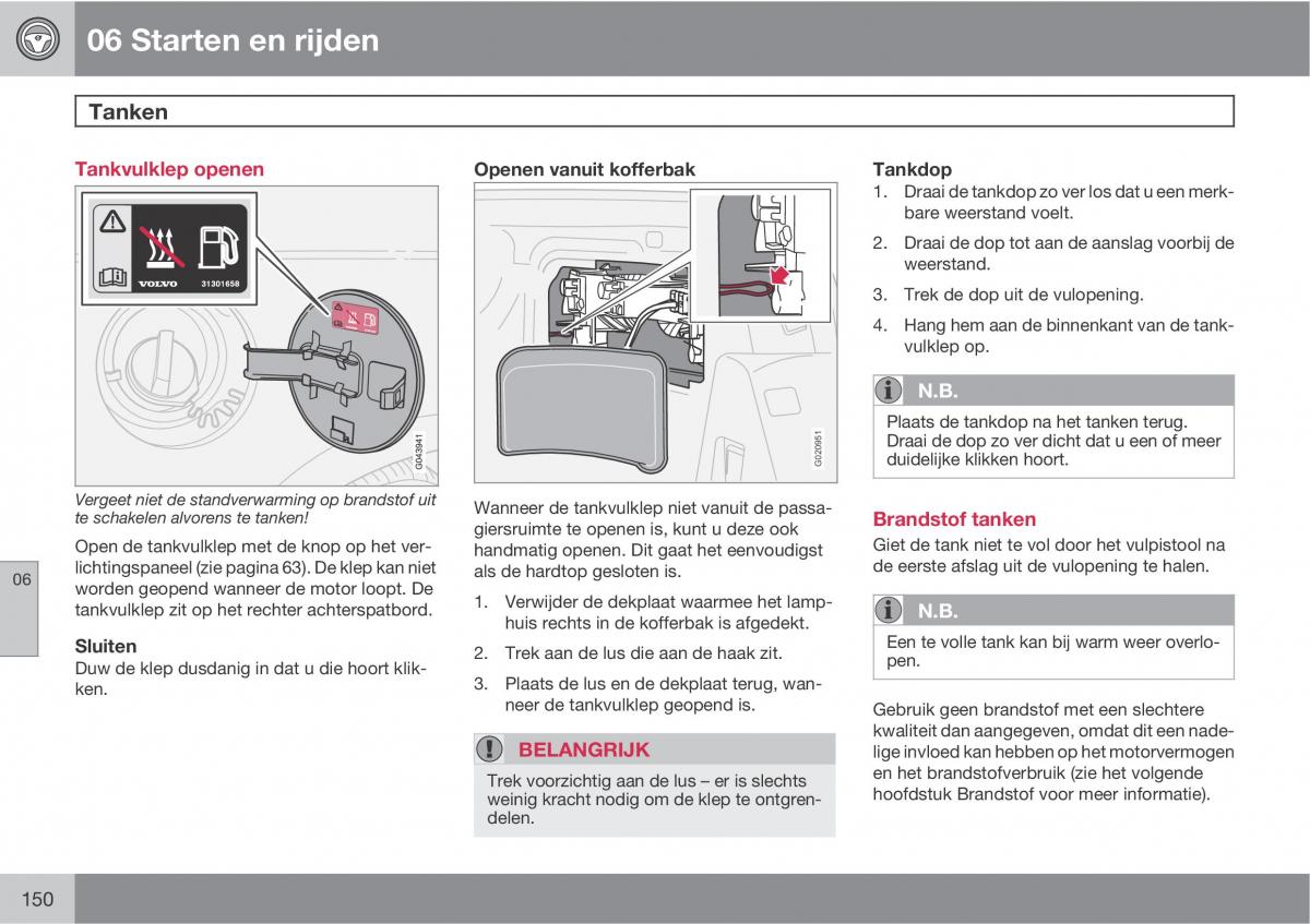 Volvo C70 M II 2 handleiding / page 152