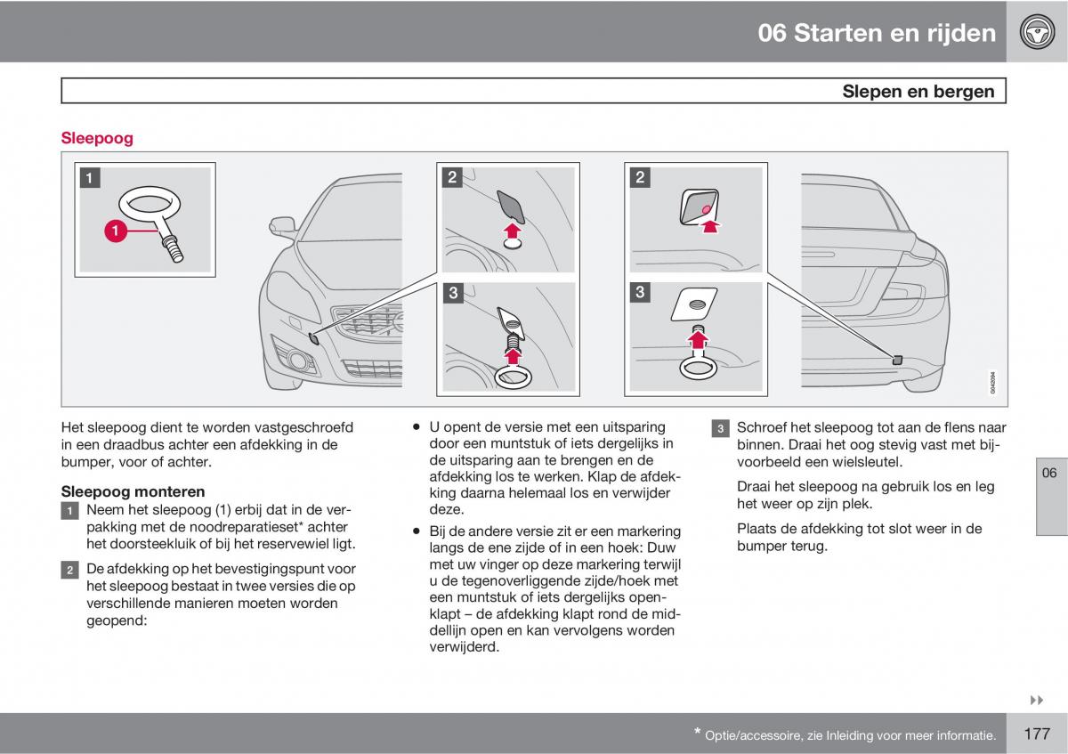 Volvo C70 M II 2 handleiding / page 179