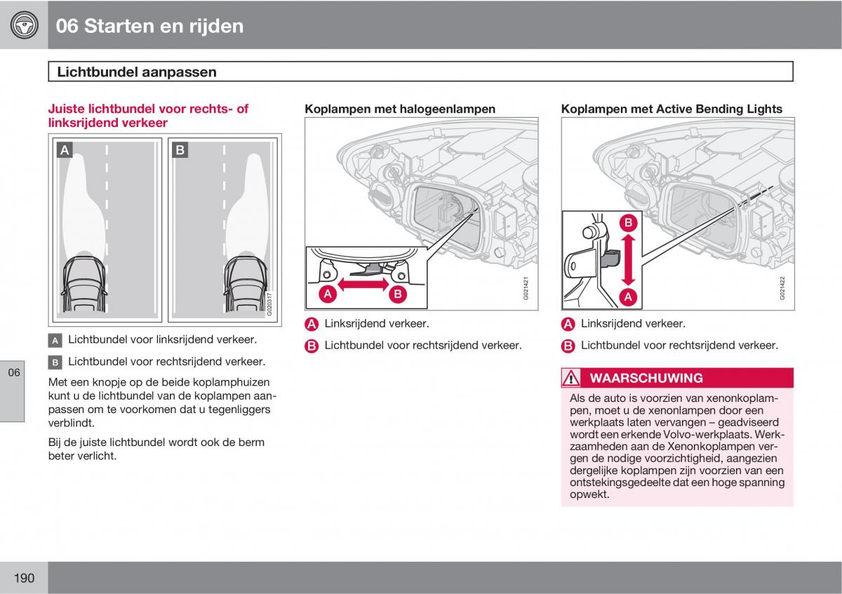 Volvo C70 M II 2 handleiding / page 192