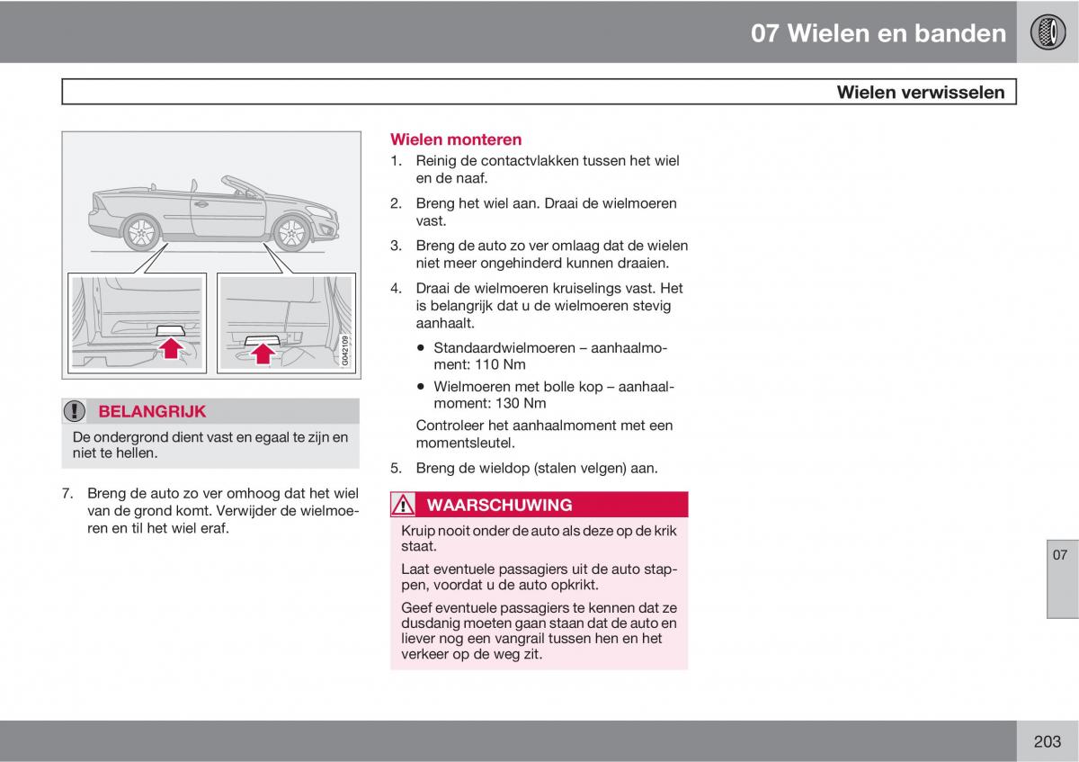 Volvo C70 M II 2 handleiding / page 205