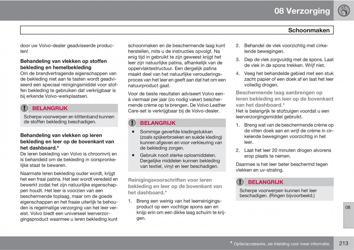 Volvo C70 M II 2 handleiding / page 215