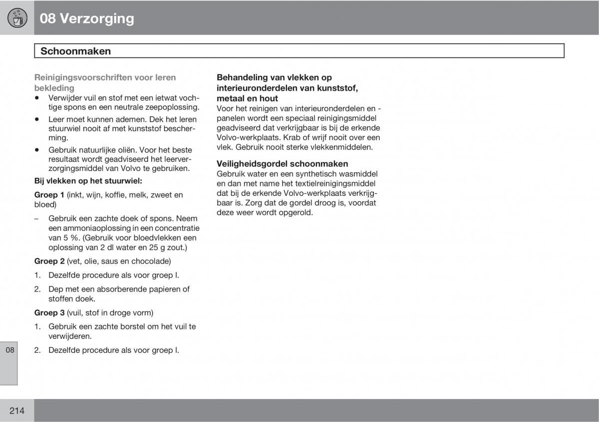 Volvo C70 M II 2 handleiding / page 216