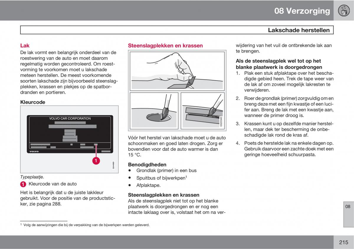 Volvo C70 M II 2 handleiding / page 217