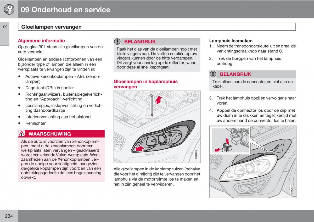 Volvo C70 M II 2 handleiding / page 236