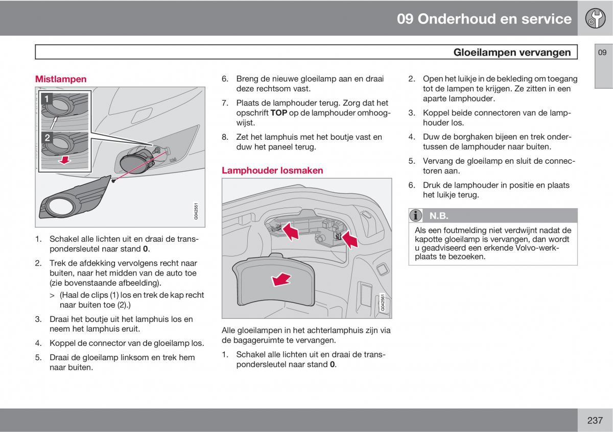 Volvo C70 M II 2 handleiding / page 239