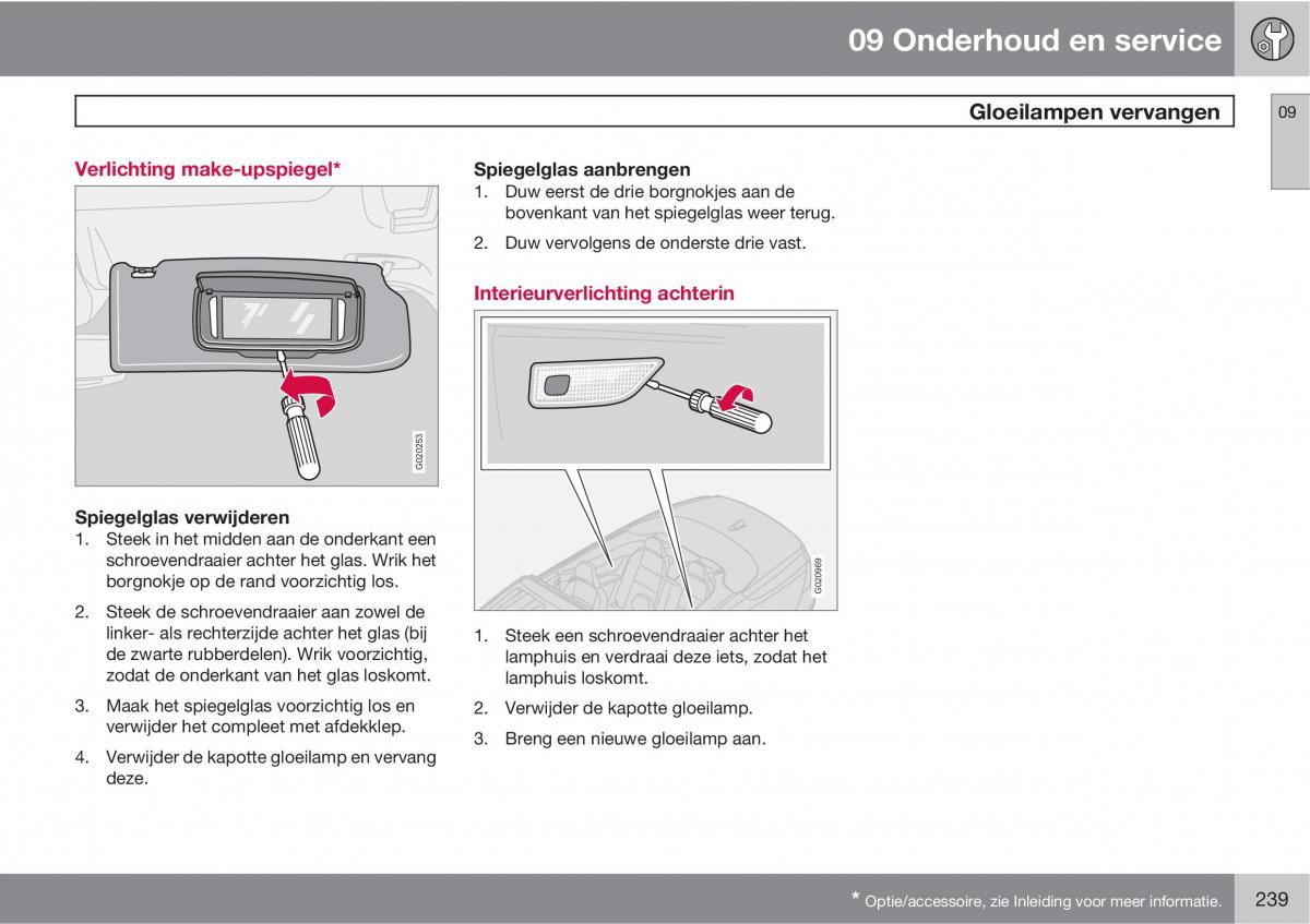 Volvo C70 M II 2 handleiding / page 241