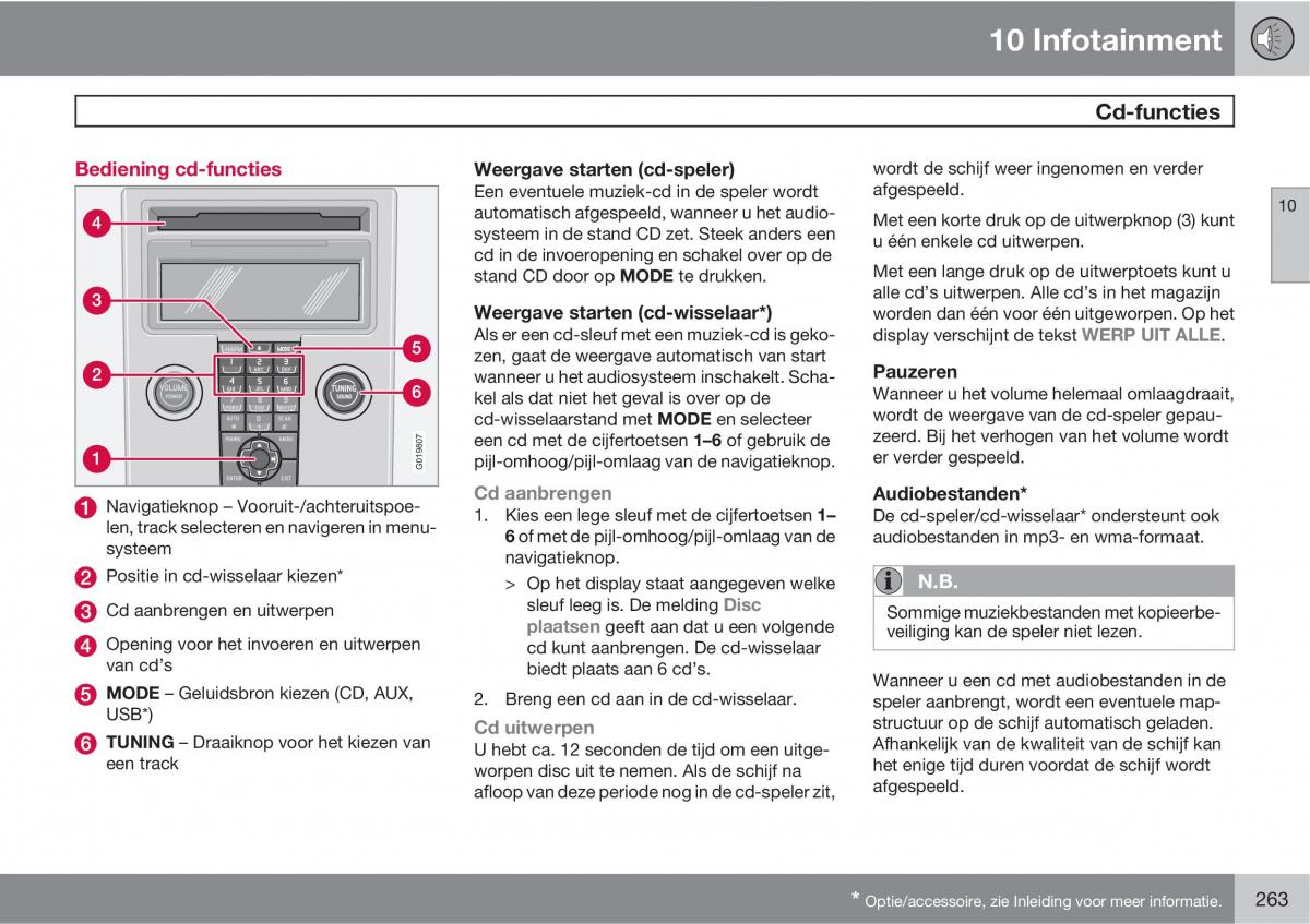 Volvo C70 M II 2 handleiding / page 265