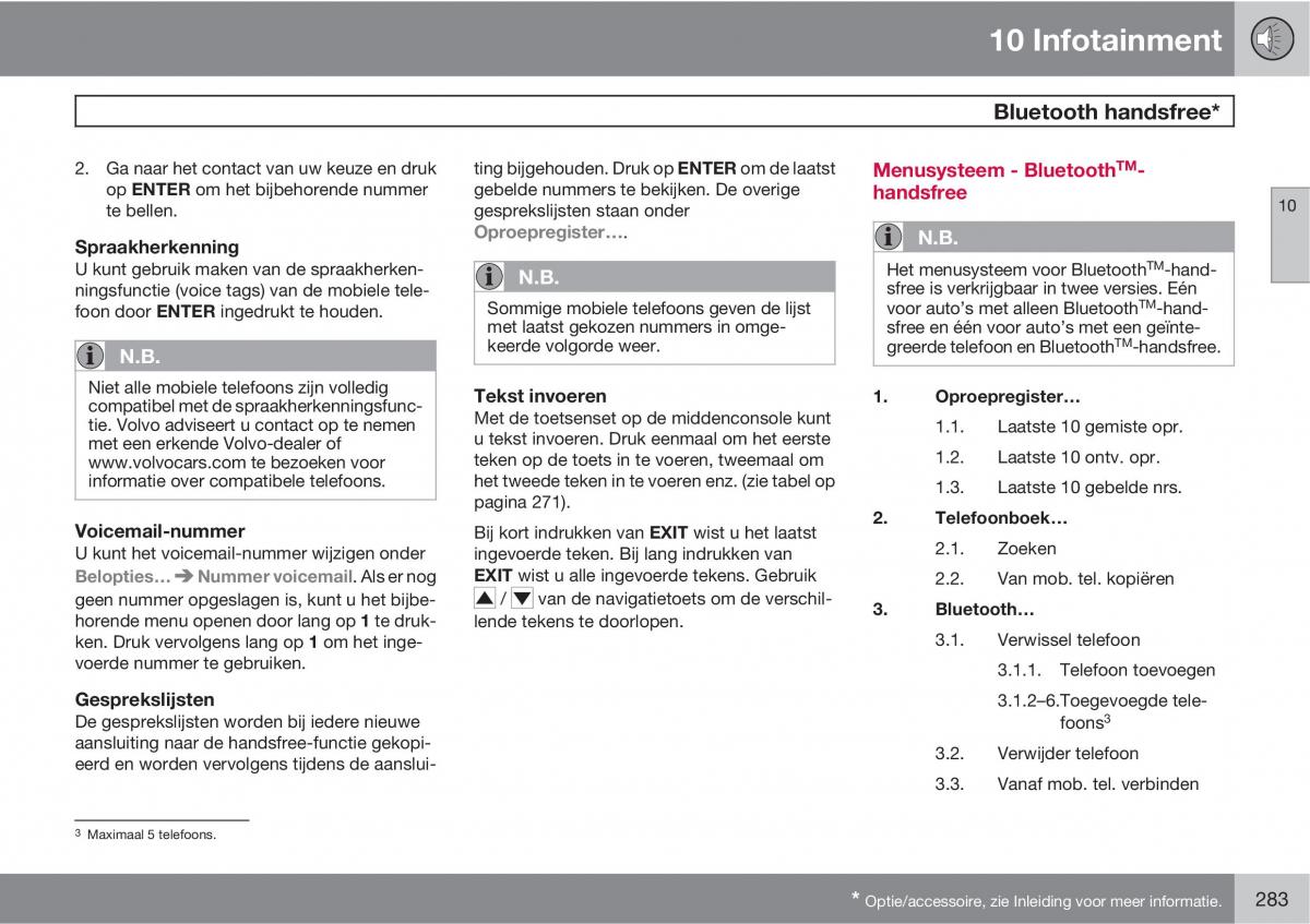 Volvo C70 M II 2 handleiding / page 285