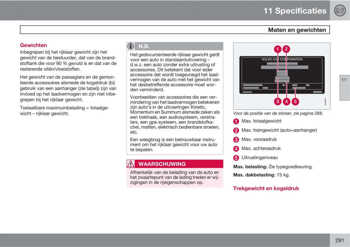 Volvo C70 M II 2 handleiding / page 293