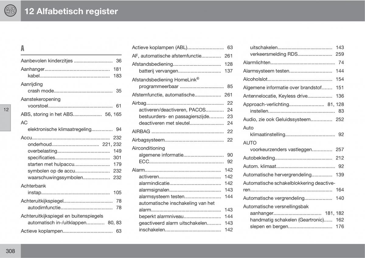 Volvo C70 M II 2 handleiding / page 310