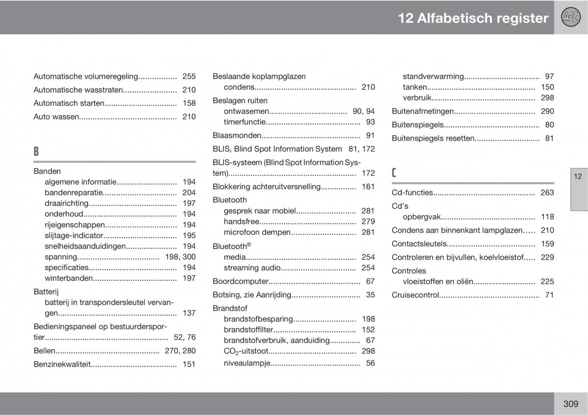 Volvo C70 M II 2 handleiding / page 311