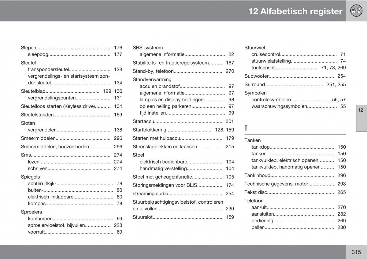 Volvo C70 M II 2 handleiding / page 317