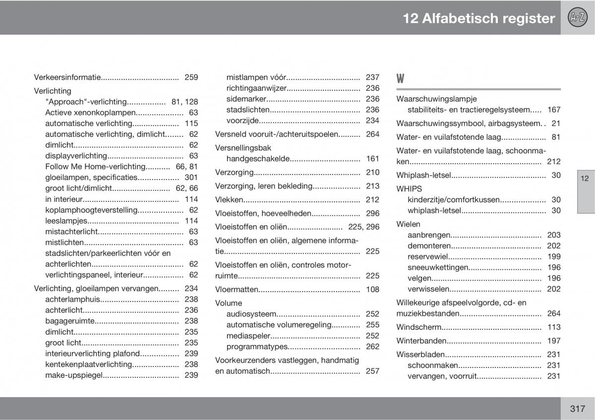 Volvo C70 M II 2 handleiding / page 319