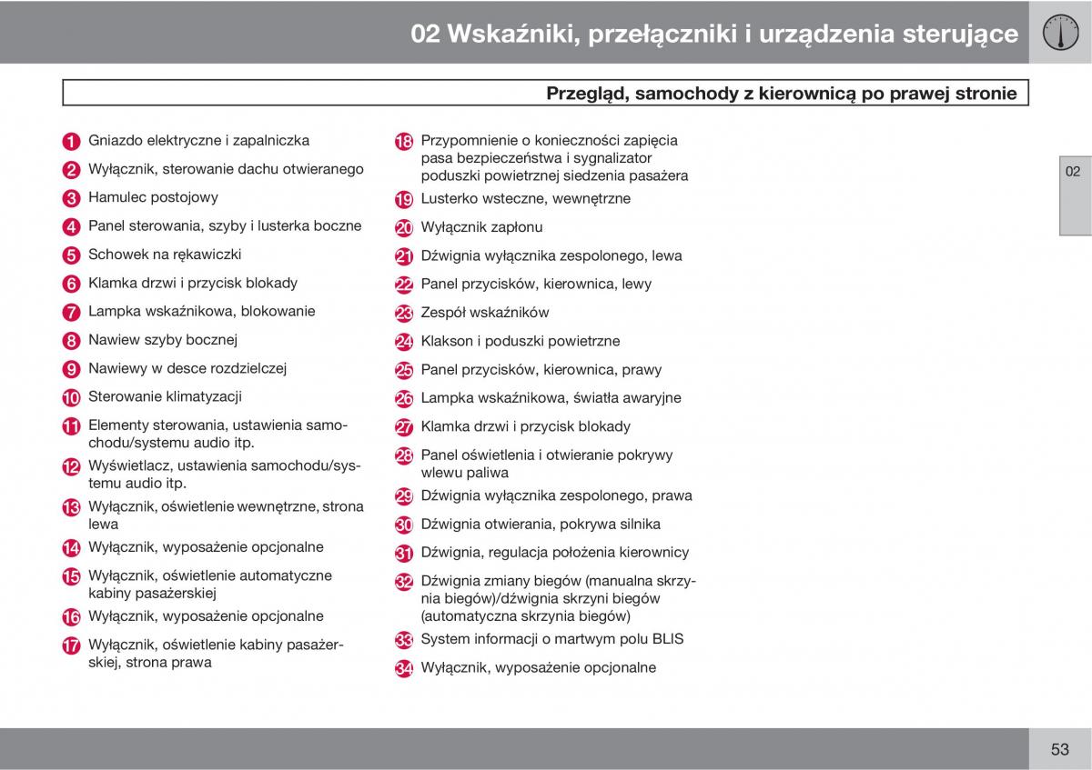 Volvo C70 M II 2 instrukcja obslugi / page 55