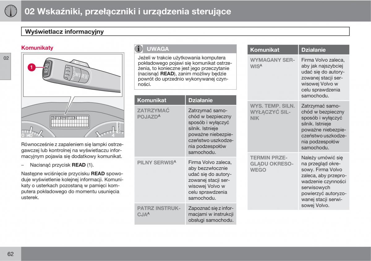 Volvo C70 M II 2 instrukcja obslugi / page 64