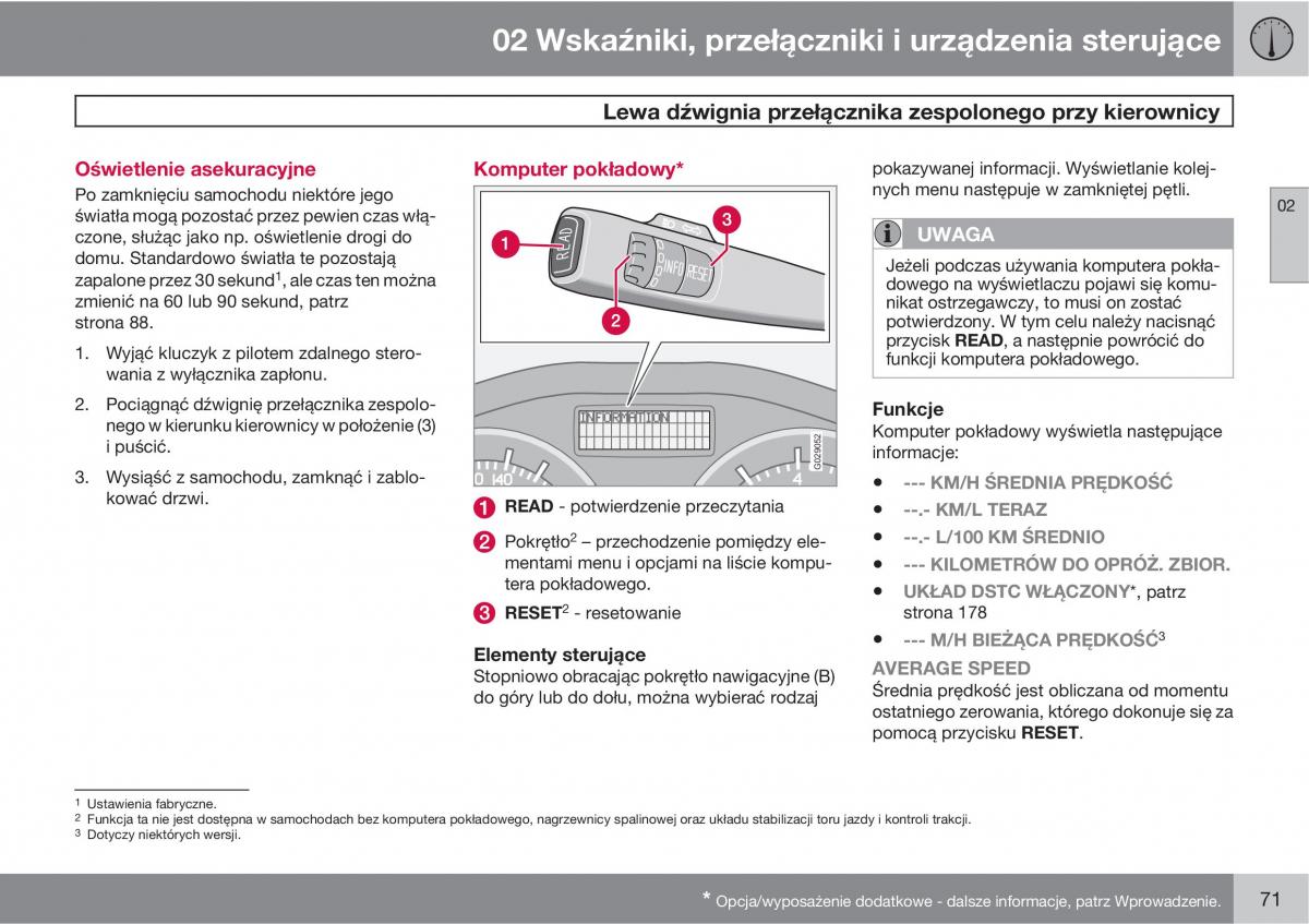 Volvo C70 M II 2 instrukcja obslugi / page 73