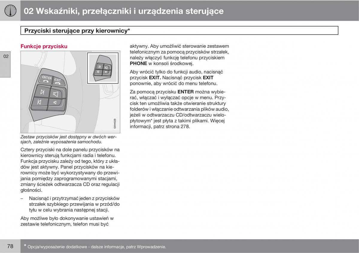 Volvo C70 M II 2 instrukcja obslugi / page 80